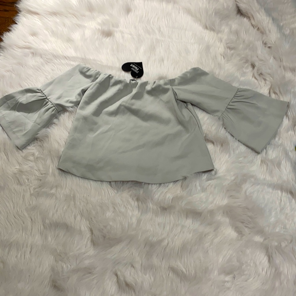 NWT Paper Heart Grey Top Size S